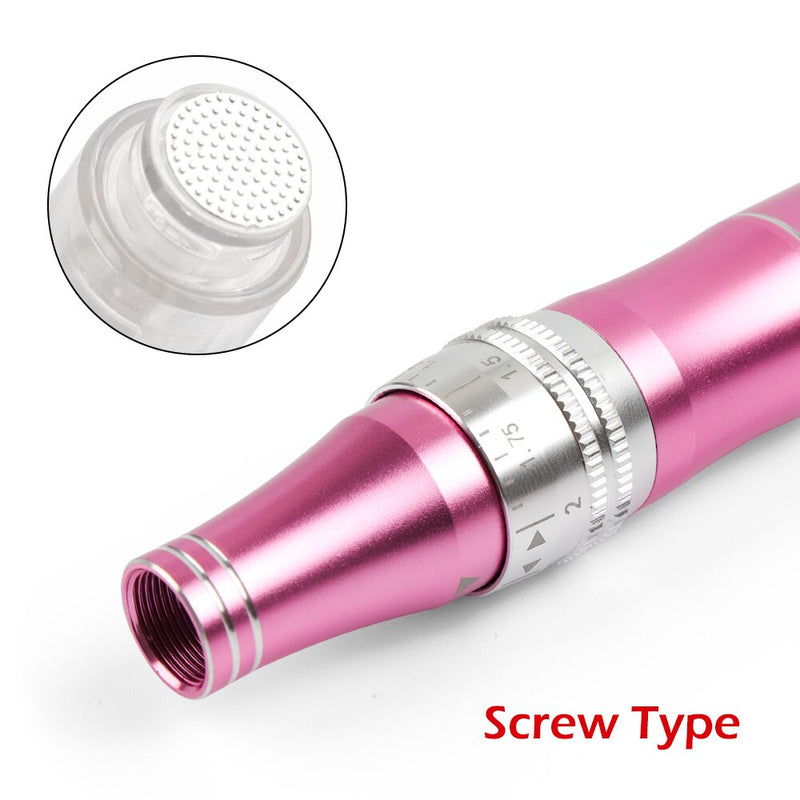 10pcs Derma Pen Cartridge Needles Screw Port for Derma Pen Nano/9 Pin/12 Pin/36 Pin Micro Needle Replacement Head for Derma Pen