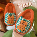 Funny Couple Lovely Frog Cotton Slippers 2022 Winter Student Anti Slip Warm Plush Home Slipper Men And Women Household Shoes