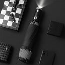 LED Automatic Umbrella With Reflective Stripe Reverse Led Light Umbrella Non-automatic Folding Inverted Russian Warehouse