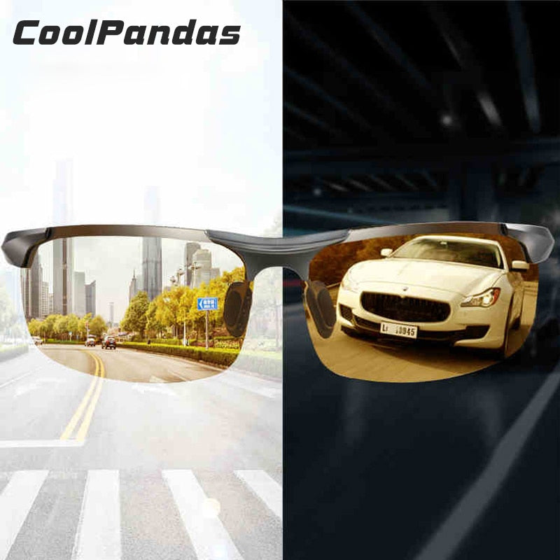 Aluminium Magnesium Photochrome Sonnenbrille Polarisierte Nachtsichtbrille Herren Oculos Driver Yellow Driving Glasses gafas de sol