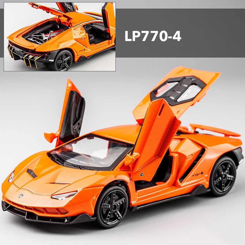 LP770 LP750 1:32 Lambos coche aleación coche deportivo modelo Diecast sonido Super carreras elevación cola caliente rueda de coche para niños regalos