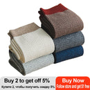 2021 Autumn Winter New High Quality Organic Cotton Harajuku Happy Men Socks Compression Sock Men's Business Dress Long Sock Gift