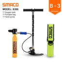 SMACO Mini Scuba Diving Tank Equipment, Dive Cylinder with 8 Minutes Capability, 0.5 Litre Capacity with Refillable Design