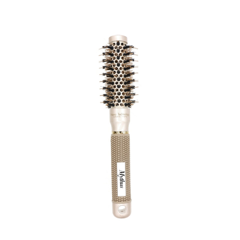 Mythus Professional Nano Technology Ceramic Ionic Hair Rundbürste Wildschweinborsten Antistatische Hitzebeständige Lockenbürsten