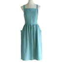 Delantal de algodón rosa y gris para el hogar, cocina, pintura para hornear, ropa de trabajo artesanal, café, Barista, restaurante, camarera, floristería, uniforme B2