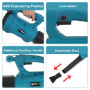 6 Speed Industry Cordless Air Blower Snow Blower Dust Leaf Collector Cleaning Sweeper Garden Power Tool For Makita 18V Battery