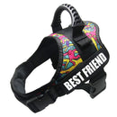 Dog Harness Service Dog K9 Reflective Harness Adjustable Nylon Collar Vest for Small Large Dogs Walking Running Pets Supplies