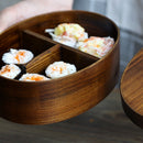 Wooden Lunch Box Japanese Bento Lunchbox Food Container Small Fruit Sushi Food Box Kids School Lunch Box Travel Picnic Tableware