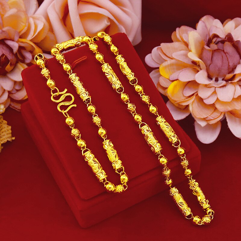 30g 14k Gold Real Gold Necklaces Shiny Choker Snake Chain Exquisite Necklace Gift for Men Women Fine Jewelry Never Fade 14 K