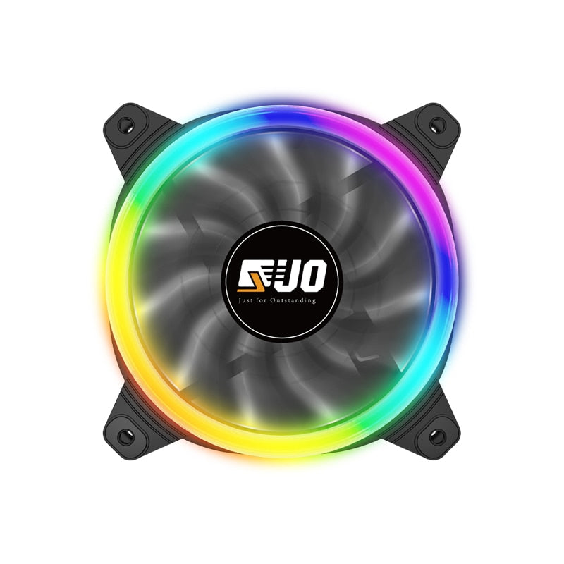 PC Case Fan RGB 120mm AURA SYNC 5V/3pin Quiet CPU Cooler Sets Fan 6 Pin CPU Radiator Adjust Fan Color &amp; Speed