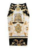 Nueva falda de tubo con estampado de verano para mujer europea, falda a la cadera con personalidad elástica alta, otoño