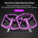 ROCKBROS MTB Cycling Ultralight Pedal Bike Bicycle Sealed DU Bearing Pedals Aluminum Alloy CRMO Non-slip Cleat Bike Part Pedals