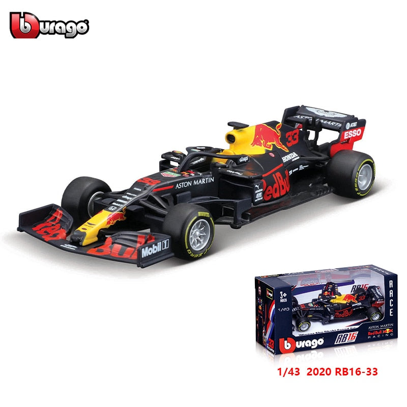 Bburago 1:43 2021 F1 Red Bull Racing RB16B 33# Verstappen 11# Sergio Perez Formel-1-Simulationslegierung, Super-Spielzeugautomodell