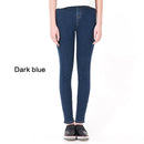 Damen Jeans Casual Hohe Taille Sommer Herbst Hose Dünne Stretch Baumwolle Denim Hose Für Frau Blau Schwarz 100kg