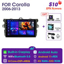Vtopek 9" 4G Carplay 2din Android 11 Autoradio Multimedia Player GPS Navigation für Toyota Corolla E140/150 2006-2013 Haupteinheit