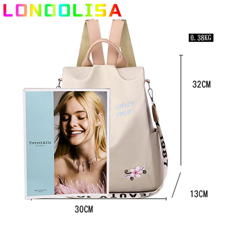 Fashion Trendy Multifunctional Anti-theft Backpack Oxford Cloth Shoulder Bags for Teen Girls Design High Quality School Mochilas