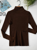 2022 Basic Turtleneck Women Sweaters Autumn Winter Thick Warm Pullover Slim Tops Ribbed Knitted Sweater Jumper Soft Pull Female