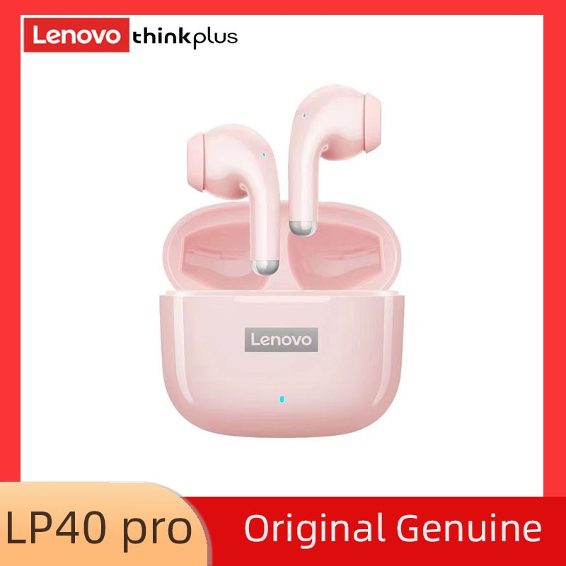 Original Lenovo LP40 Pro TWS Earphones Wireless Bluetooth 5.1 Sport Noise Reduction Headphones Touch Control 250mAH Earphones