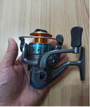GT500 5.2:1 Mini Spinning Reel Outdoor Ice Fishing Sea Rock Raft Angling Rod Gear Metal Spool Tackle Carp Crucian Bass Reels