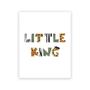 Póster de fotografía en blanco y negro con estampado de León para bebé, cita de niños, arte escandinavo, pintura en lienzo, decoración del hogar