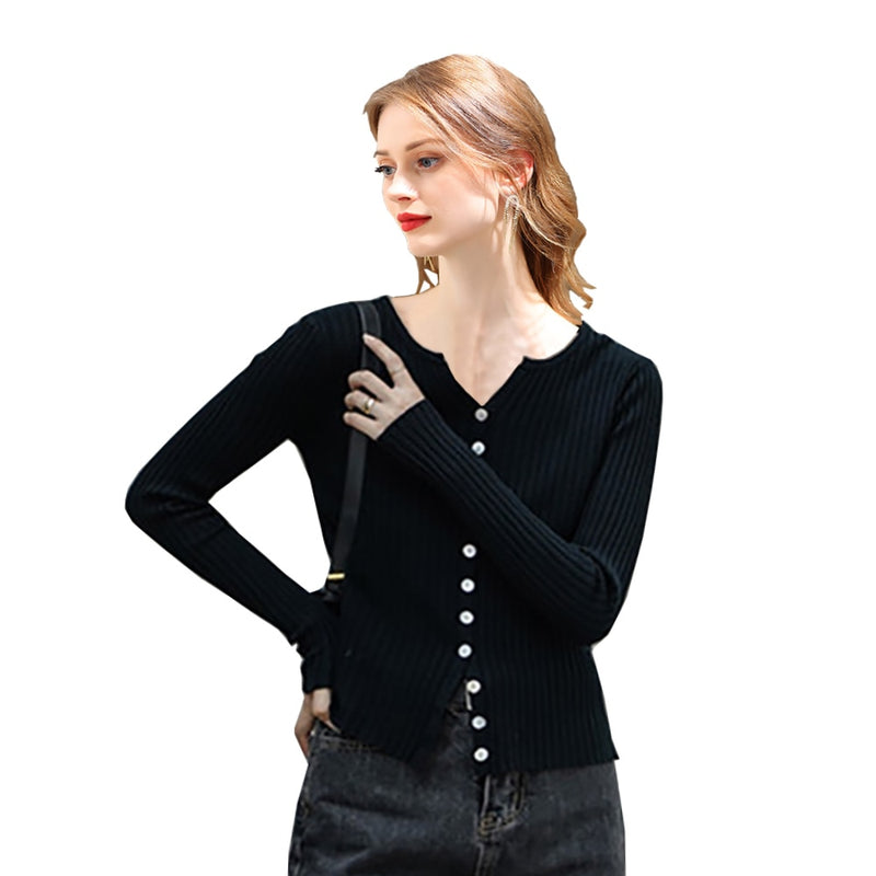 Autumn fashion women Cardigan sweater 2022 new style Casual knitted Cardigan Free Shipping Black Cardigan Sweater Women