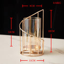 Golden Candle Holder Metal Candlestick Festival Wedding Dining Table Decoration Candle Accessory Desktop Candlesticks Home Decor