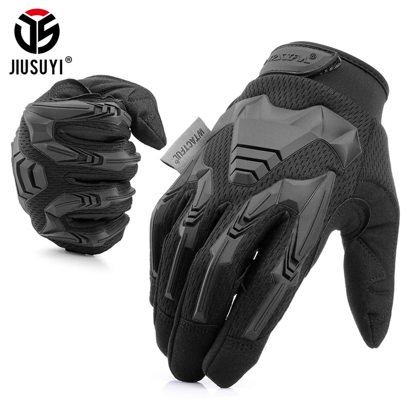 Guantes militares tácticos ejército Paintball tiro Airsoft combate bicicleta goma protectora antideslizante guante de dedo completo hombres mujeres