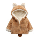 Herbst Winter Baby Oberbekleidung Kleinkinder Mädchen Mit Kapuze Gedruckt Prinzessin Jacke Mäntel 1. Jahr Geburtstagsgeschenke Baumwolle Gefütterte Kleidung