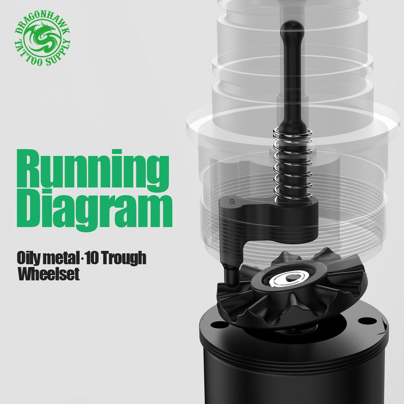 Professionelles Tattoo-Kit Tattoo Rotary Pen Machine Mast Tattoo Set Permanent Make-up Cartridge Needle Tattoo Body Art