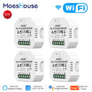 WiFi Mini interruptor de cortina inteligente módulo persianas enrollables Motor de persiana Smart Life Tuya aplicación remota Control funciona con Alexa Google Home