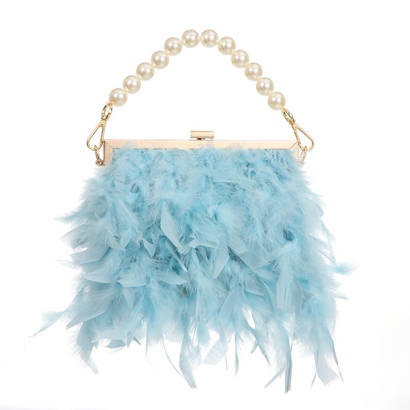 Luxy Moon Feather Handbag Women&