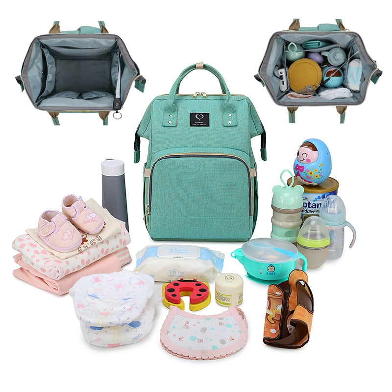 Maternity Bag Baby Diaper Backpack Stroller Bags USB Large Capacity Waterproof Nappy Bags Kits Moms Travel Nursing Handbag