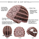 Medium Length Ombre Brown to Blonde Straight Hair Wigs with Bangs Synthetic Wigs for Women Cosplay Heat Resistant Natural Wigs