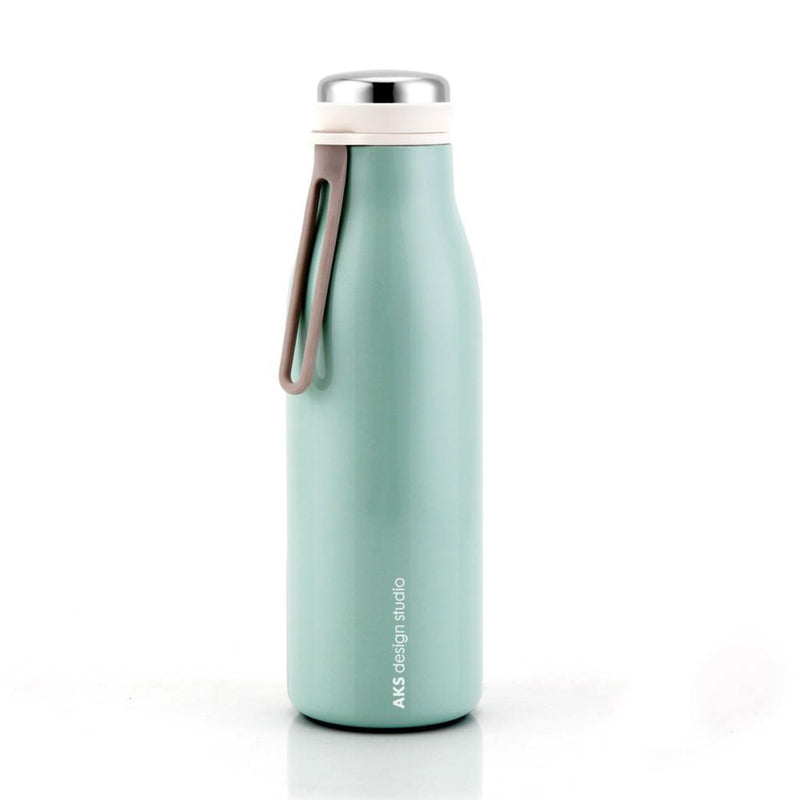 AKS Portable High-End 304 Stainless Steel Vacuum Cup Thermos Bottle Flask Insulated Tumbler With Silicone Rope 360/500 ML