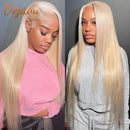 Peluca Frontal de encaje rubio miel 613, pelucas de cabello humano recto 13X4 HD, pelucas frontales de encaje, peluca de encaje transparente prearrancada para mujer