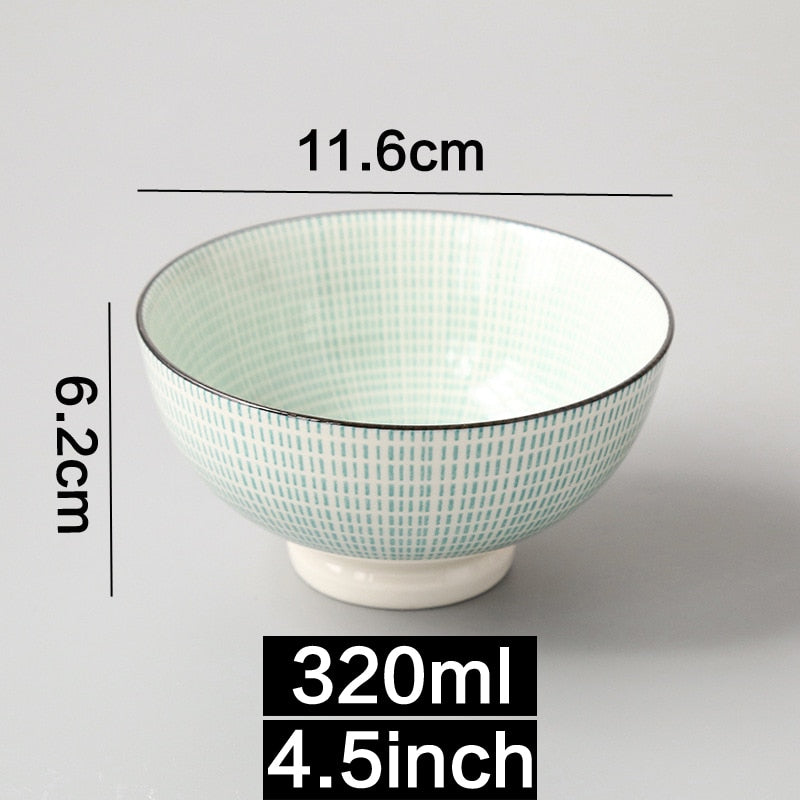 Japanese and Wind 4.5-inch Rice Bowl Ceramic Unglazed Anti-scalding Bowl European Simple Household Soup Bowl  High-legged