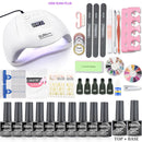 Gel Nail Polish Set 20000-35000RPM Nail Drill Machine Kit With UV LED Lamp Manicure Tools Kit Nail Art Set UV Builder Nail Gel