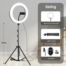 10&quot; 26cm LED Selfie Ring Light Photography Video Light RingLight Phone Stand Tripod Fill Light Dimmable Lamp Trepied Streaming