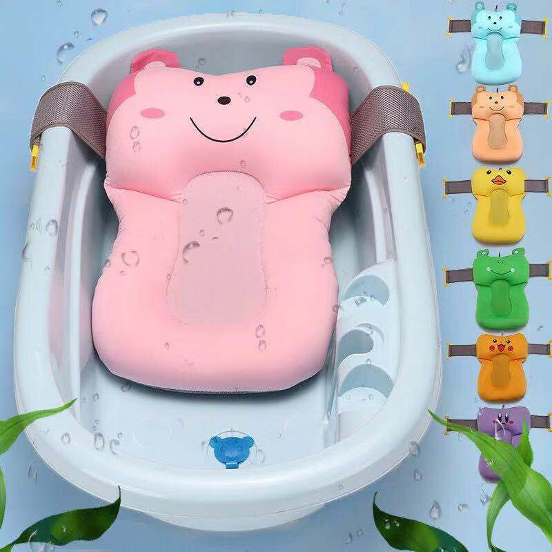 1 stück Tragbare Baby Rutschfeste Badewanne Neugeborenes Luftkissen Bett/Stuhl/Regal Babyparty Niedlichen Tier Cartoon Baby Bad Pad