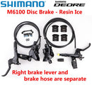 SHIMANO DEORE M6100 2 piston M6120 4 piston Brake MTB Mountain Bikes Hydraulic Disc Brake MTB BR BL-M6100 DEORE Brake Left Right