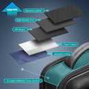 BOPAI Echtes Leder Rucksack Laptop Herren Business Casual Wasserdichter Rucksack Herren Computer Rucksack Schwarz Backpacking