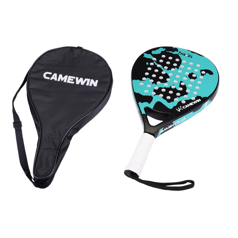 2021 nueva raqueta de tenis de Padel de fibra de carbono profesional raqueta de tenis de Padel de cara suave con funda de bolsa