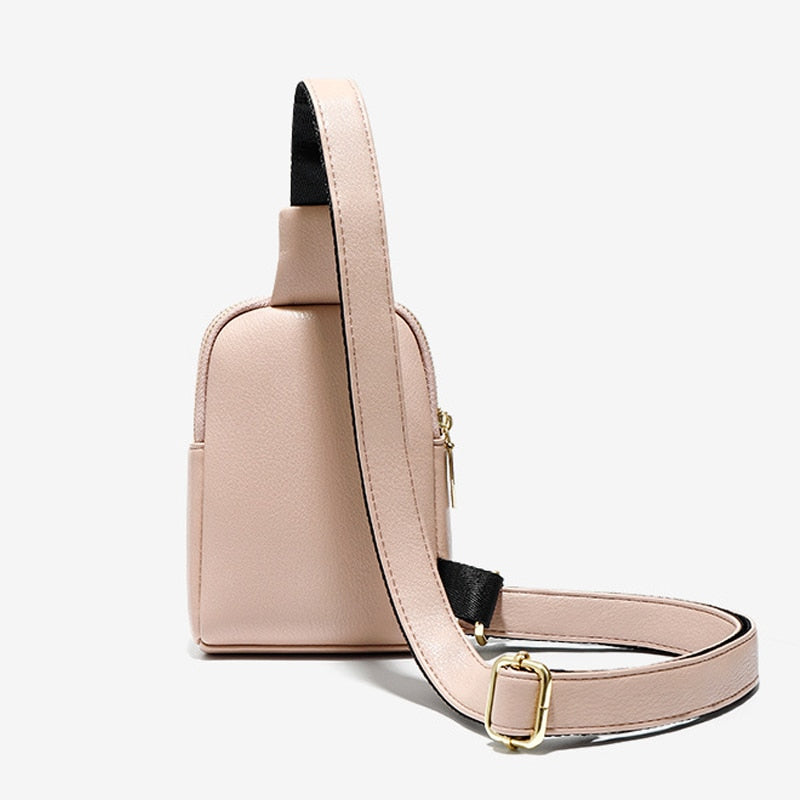 YIZHONG Luxury Leather Small Chest Bags for Women Brand Designer Outdoor Sports Crossbody Bag Female Messenger Bag Purse Bolsos