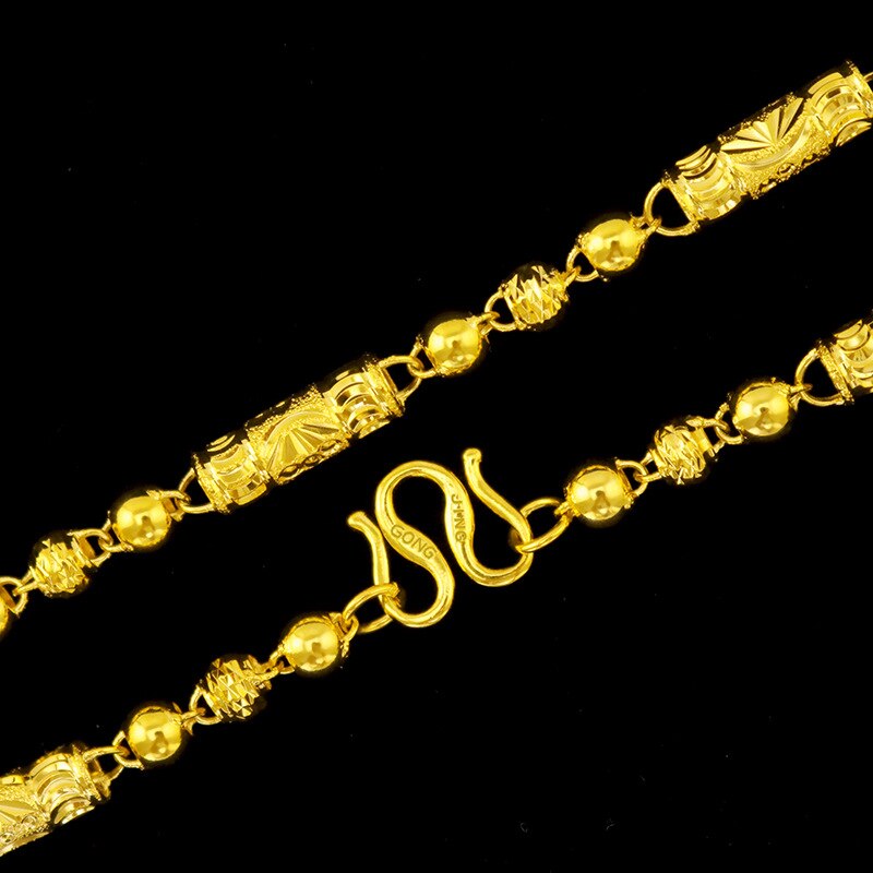 30g 14k Gold Real Gold Necklaces Shiny Choker Snake Chain Exquisite Necklace Gift for Men Women Fine Jewelry Never Fade 14 K