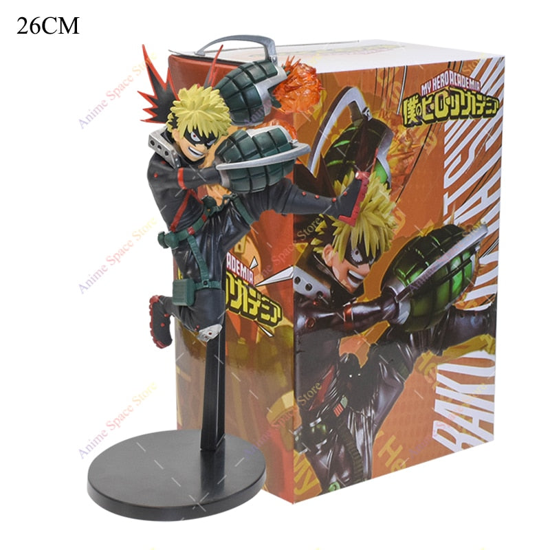 16-24cm Anime Cartoon Figure My Hero Academia Izuku Midoriya Shouto Todorok Bakugou Cross my body PVC Action Amazing Hero Toys
