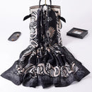 2022 180*90cm Women Scarf Summer Silk Shawl Lady Wrap Soft Female Europe Designer beach bandanna foulard muffler girl pareo