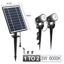 1 TO 4 RGB Outdoor Solar Landscape Light LED IP65 Waterproof Solar Lamp Automatic On/Off Solar Wall Light Garden Patio Lawn Lamp