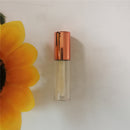 1.2ML Rose Gold ,DIY Plastic Elegant Liquid Lipstick Container,Round mini lipgloss sample bottle