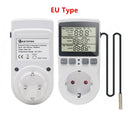 Termostato KT3100 KT3200, controlador de temperatura Digital, toma de corriente, temporizador, interruptor, Sensor de calefacción, refrigeración, 16A, 220V, para alfombrilla de calor