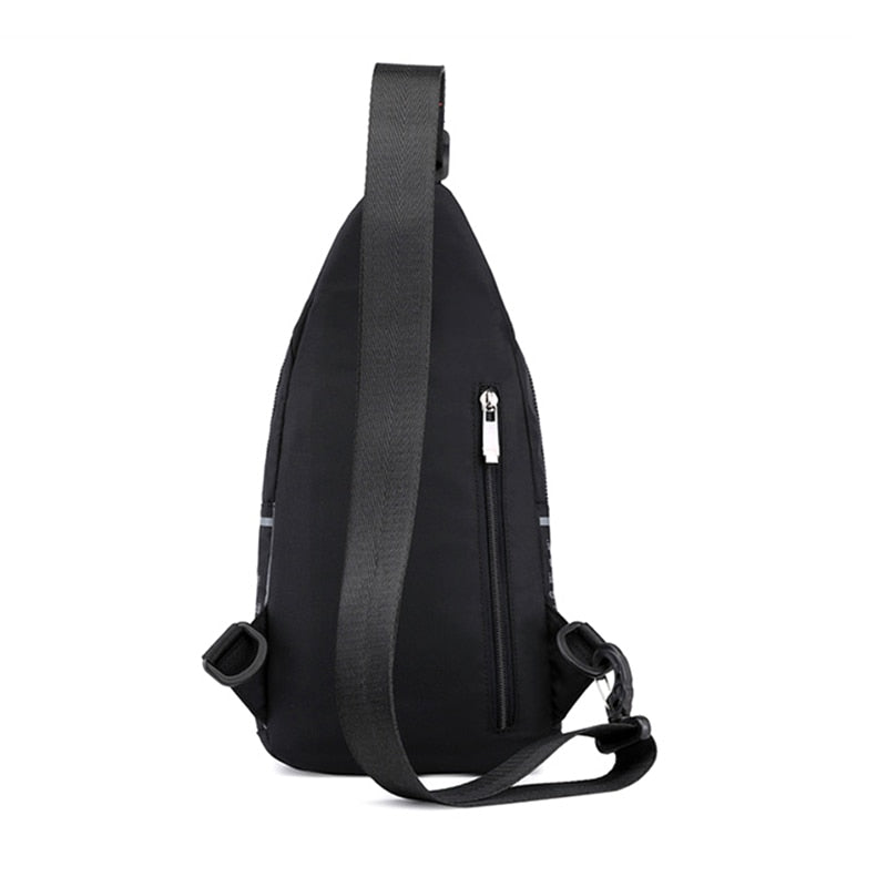 Bolso de pecho cruzado de nailon para hombre, mochila pequeña, mochila de viaje informal para hombre, bolsos laterales de un hombro, mochila con tirantes